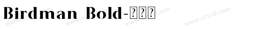 Birdman Bold字体转换